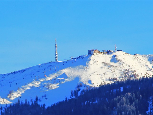 Blick von Kiens zum Kronplatz (BZ) Südtirol